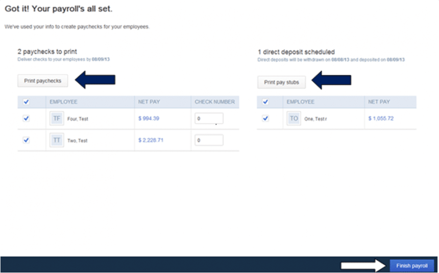 How to create one-time payroll check in QuickBooks Online - Step 5