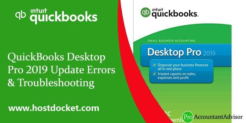 QuickBooks Desktop Pro 2019 Update Errors -Troubleshooting