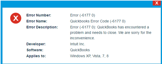 Resolve QuickBooks Error -6177, 0 - Troubleshooting & Support