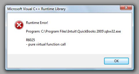 Quickbooks Runtime Error R6025 Learn How To Fix Resolve