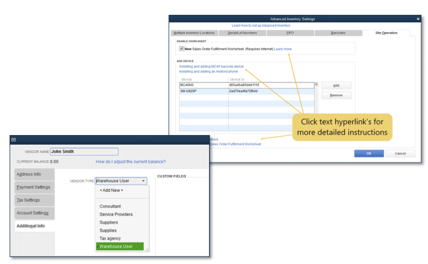 QuickBooks desktop 2018 features - Mobile Inventory