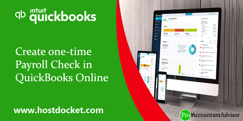 How to Create one-time Payroll Check in QuickBooks Online?