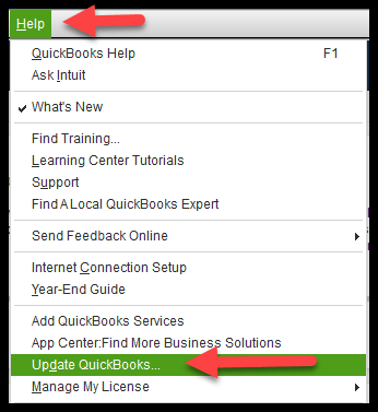 Update QuickBooks Desktop to solve QuickBooks won't open error - Screenshot 1