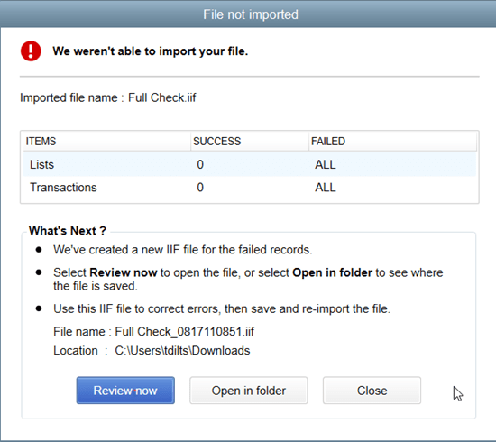 IIF (Intuit Interchange Format) List and Data Imports - New Features in QuickBooks