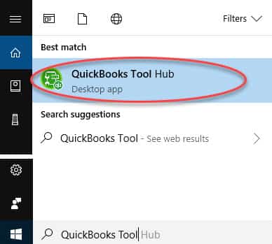 using QuickBooks Tools Hub to fix QuickBooks error 15270