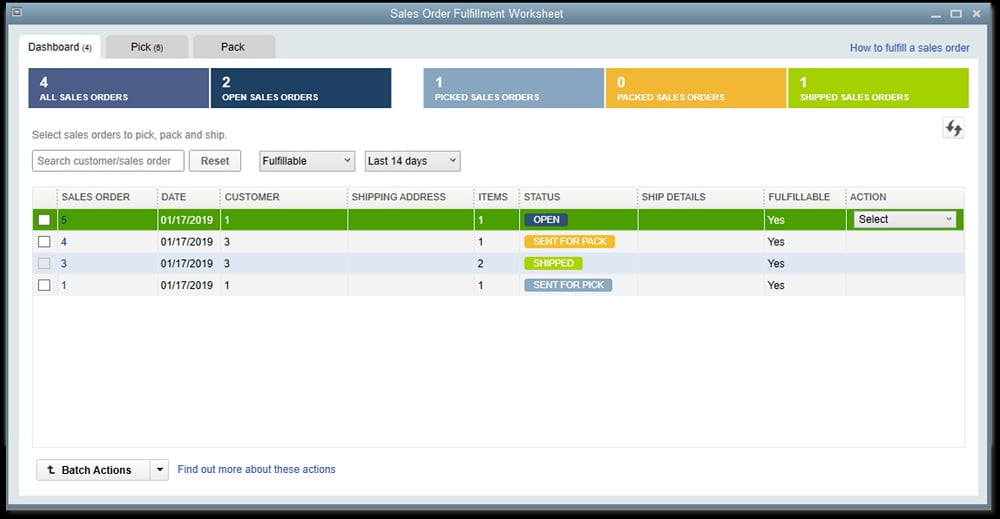 Sales Order Worksheet - New Features in QuickBooks Desktop 