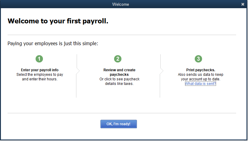 Run your Payroll in QuickBooks - Screenshot