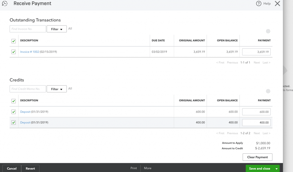 Steps To Mark that Payment as Paid - Screenshot