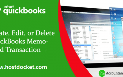 How to Create, Edit, or Delete QuickBooks Memorized Transaction?