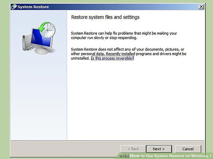 Restore the Windows System