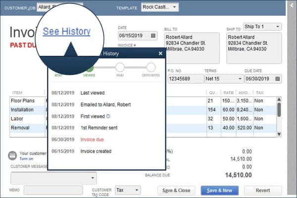 Automated payment reminders feature in QuickBooks desktop 2020