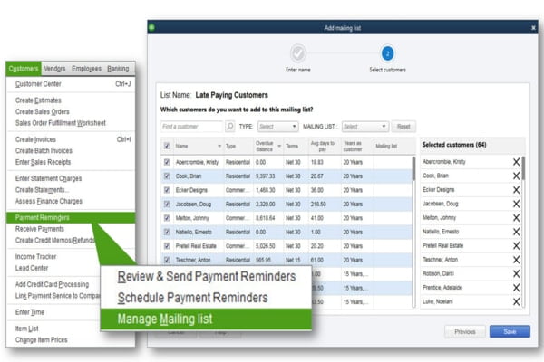 Automated payment reminders feature in QuickBooks desktop 2020