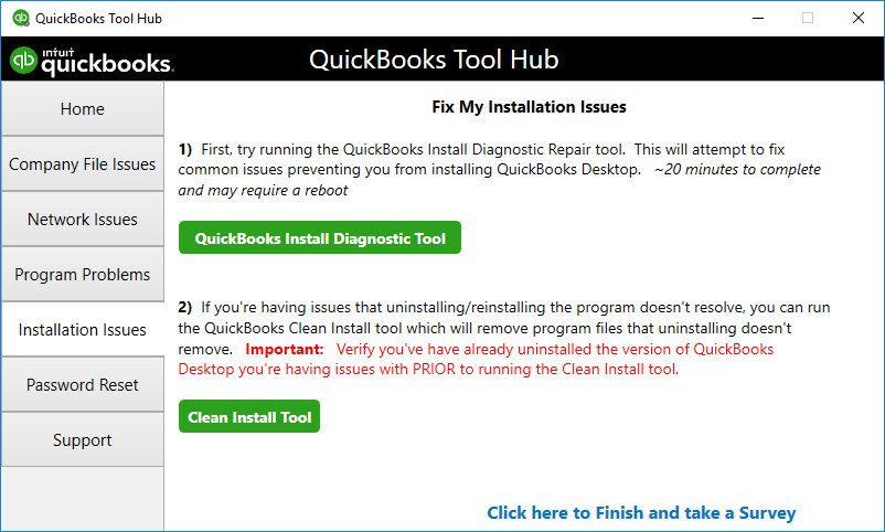 QuickBooks clean install tool - 