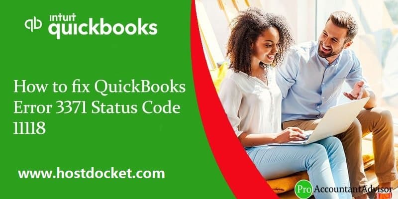 How to fix QuickBooks Error 3371 Status Code 11118