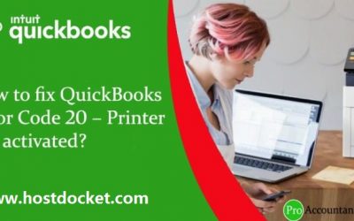 How to Resolve Printer Not Activated Error Code -20 in QuickBooks?