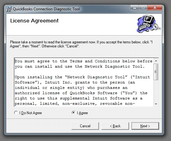 License agreement-screenshot