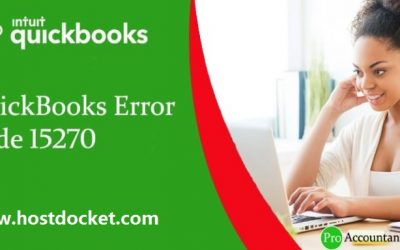 How to Fix QuickBooks Error Code 15270?