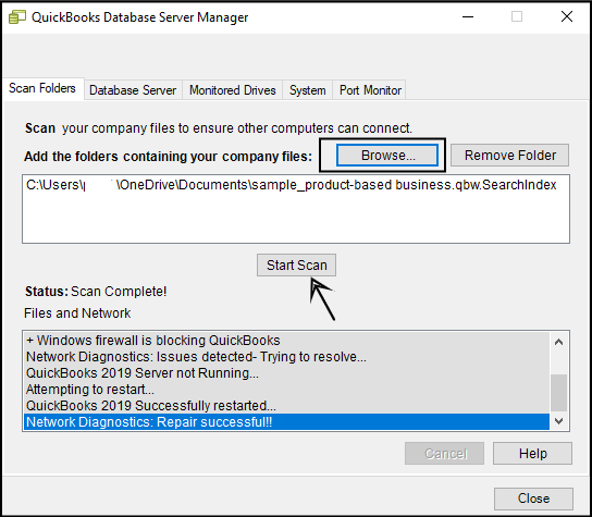 fixing error h202 using QuickBooks database server manager (Start Scan)