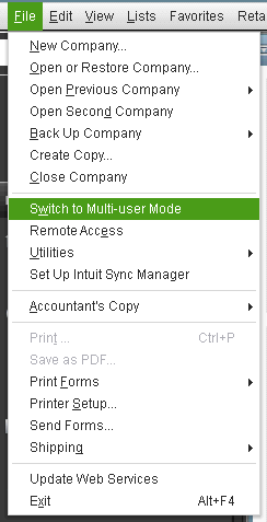 Switch to multi-user mode
