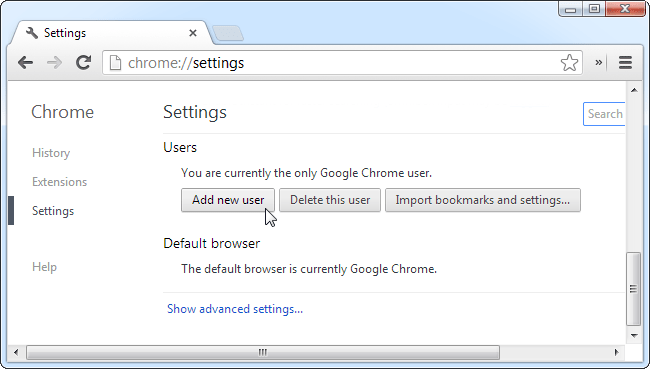 add new user on chrome-screenshot