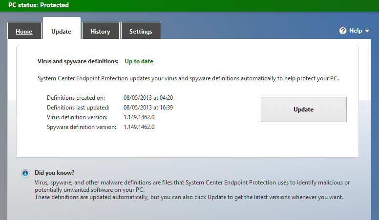 update security software-screenshot