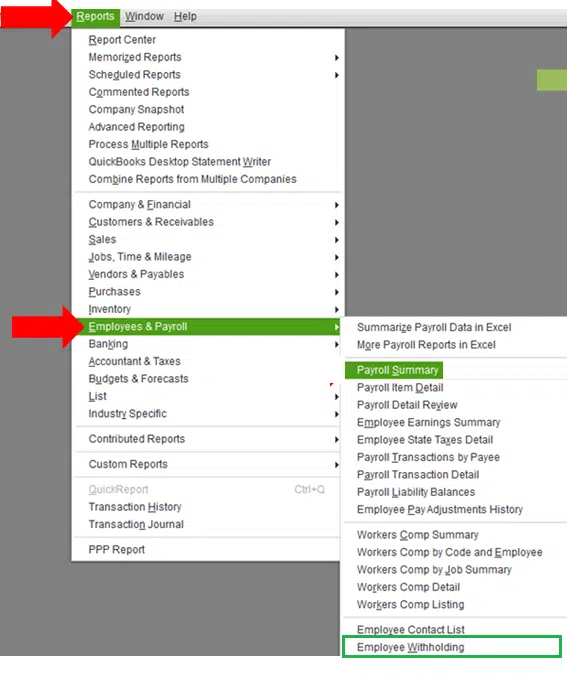 Employee withholding - Unrecoverable error