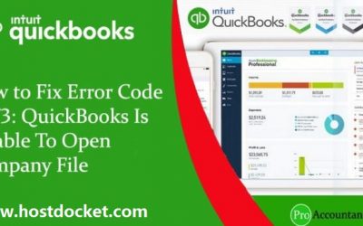 How to Fix QuickBooks Error Code 6073 99001 (Unable to Open the Company File)?