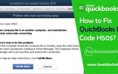 How to Fix QuickBooks Error Code H505?