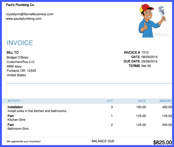 Invoice Customers - Screenshot