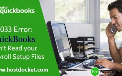 How to Fix PS033 Error: QuickBooks Can’t Read your Payroll Setup Files?