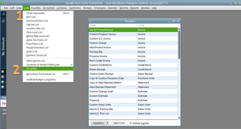 Create a new template for your form