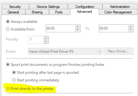 Print directly to the printer- QuickBooks unable to create pdf 