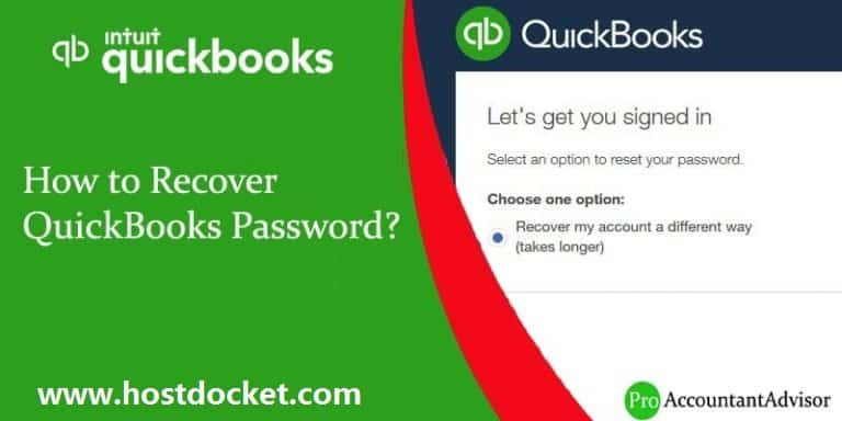 How to Recover or Reset QuickBooks Desktop Password?