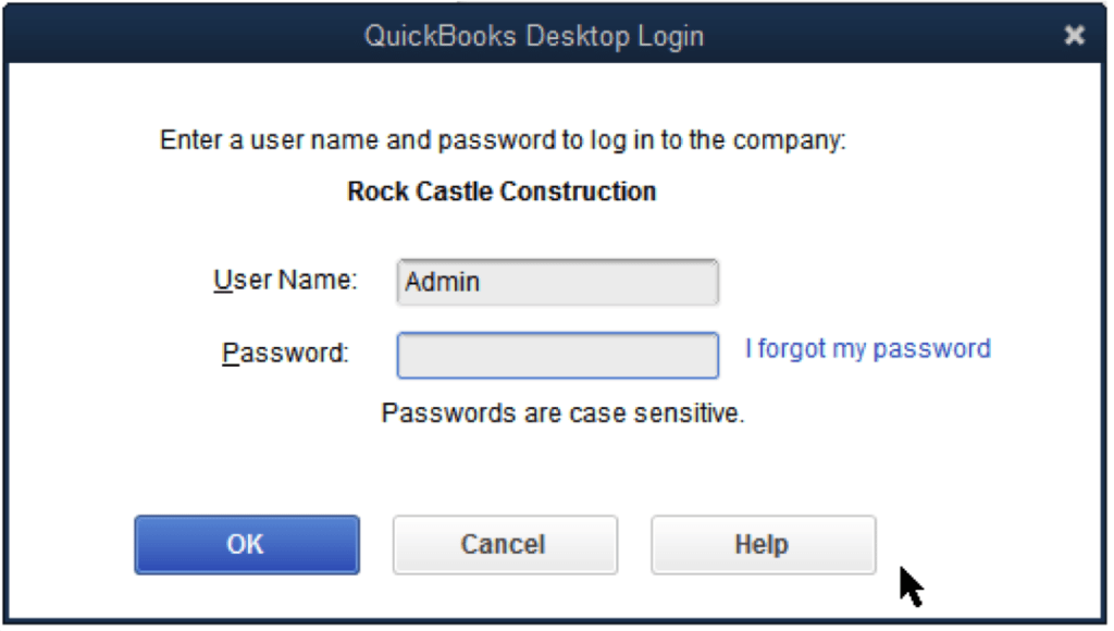 QuickBooks Login Password Reset 