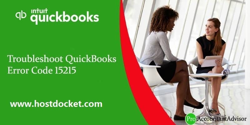 How to Troubleshoot QuickBooks Error Code 15215?