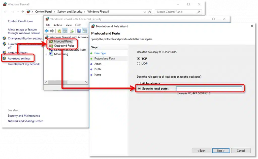 Configure internet settings