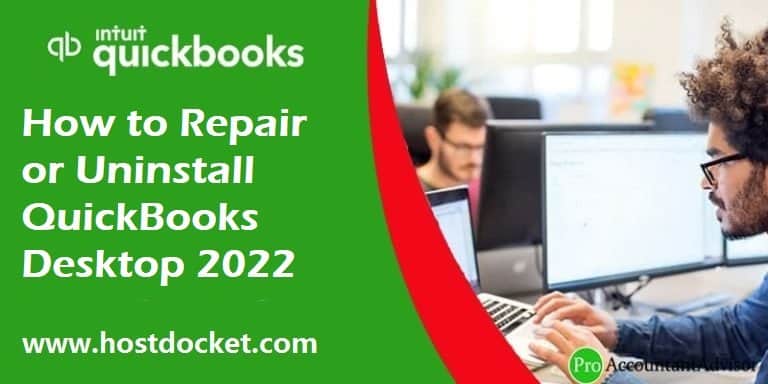 Repair or Uninstall QuickBooks Desktop 2022 Featured Image