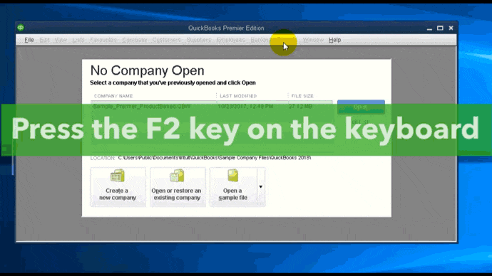 System details and time settings QuickBooks 