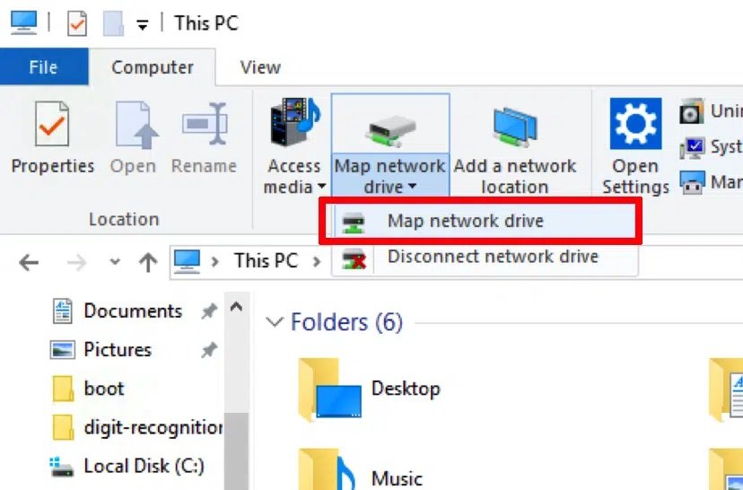 map network drive- Install QuickBooks on multiple computers 