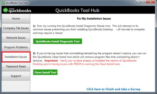 QuickBooks install diagnostic tool