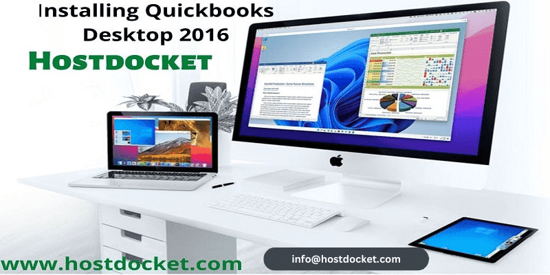 A computer with QuickBooks Desktop 2016 installed in it.
