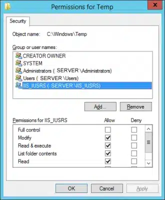 Change the permission - intuit printer library error