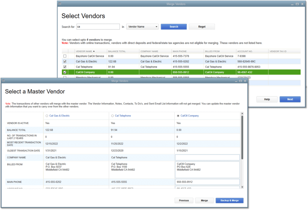 Create a new account and merge the accounts