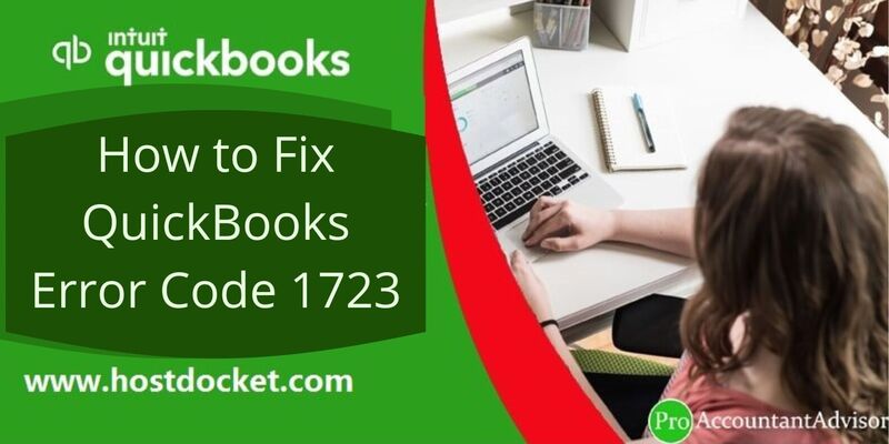 How to Fix QuickBooks Error code 1723