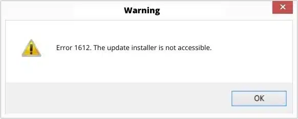quickbooks error code 1612 - update installer is not accessible