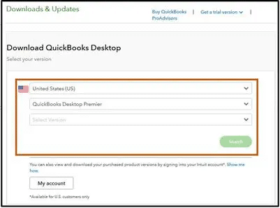Download QuickBooks desktop 
