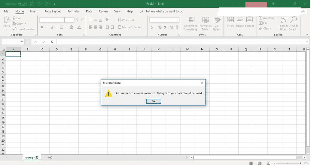 exporting to excel Error