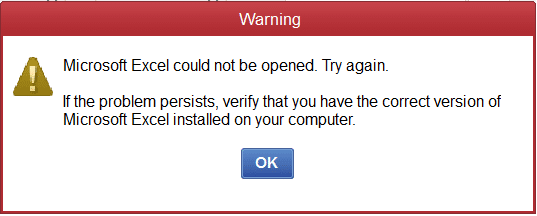 quickbooks unable to export to excel error 