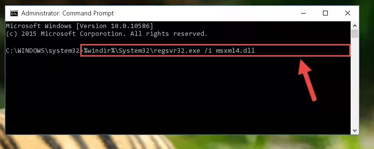 regsvr32-MSXML4.dll - screenshot