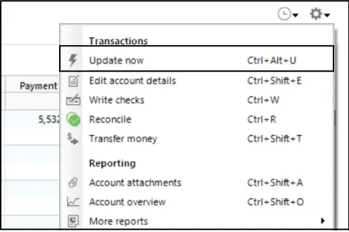 updating QuickBooks account to solve QuickBooks error code cc-501